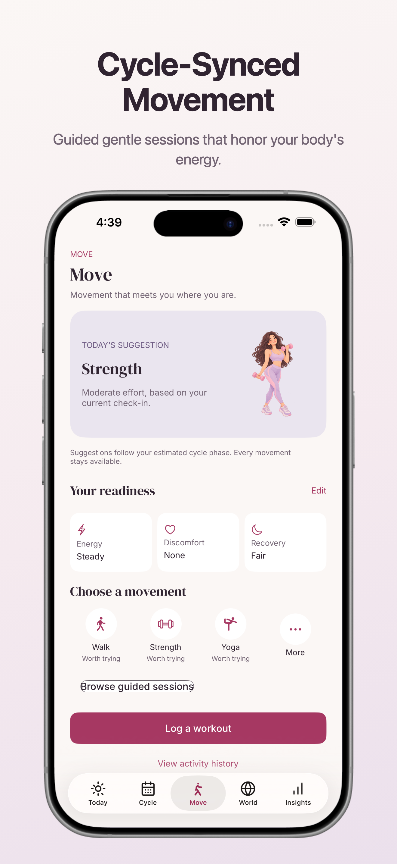 Cycle-Synced Movement Screen